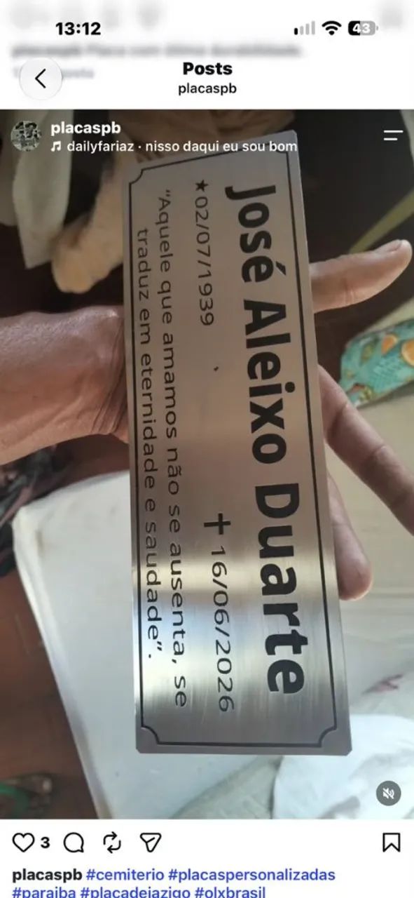 Placas para Identificar Jazigos  - Foto 2