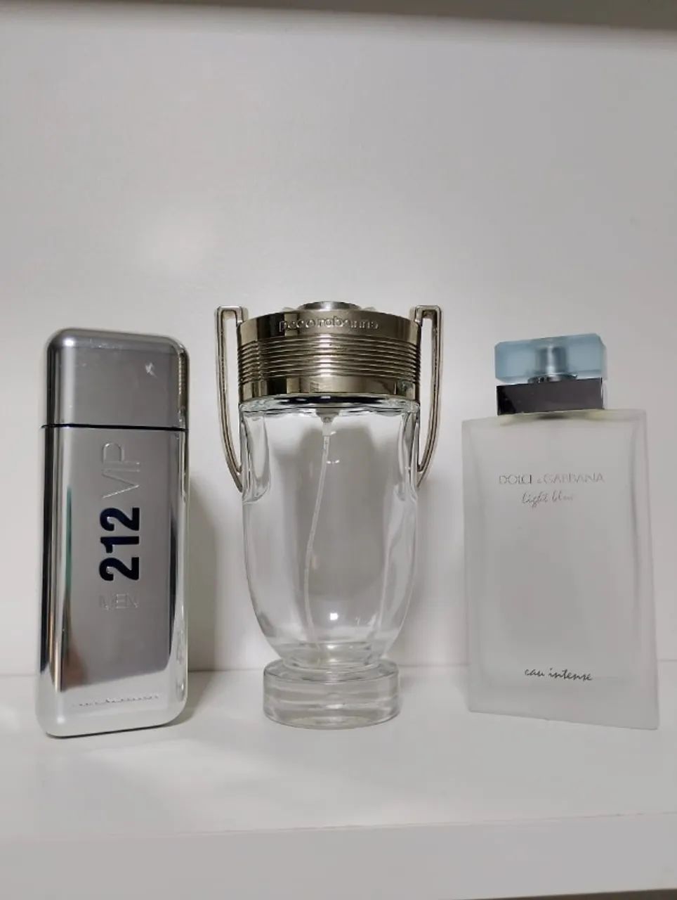 3 FRASCOS VAZIOS DE PERFUME 