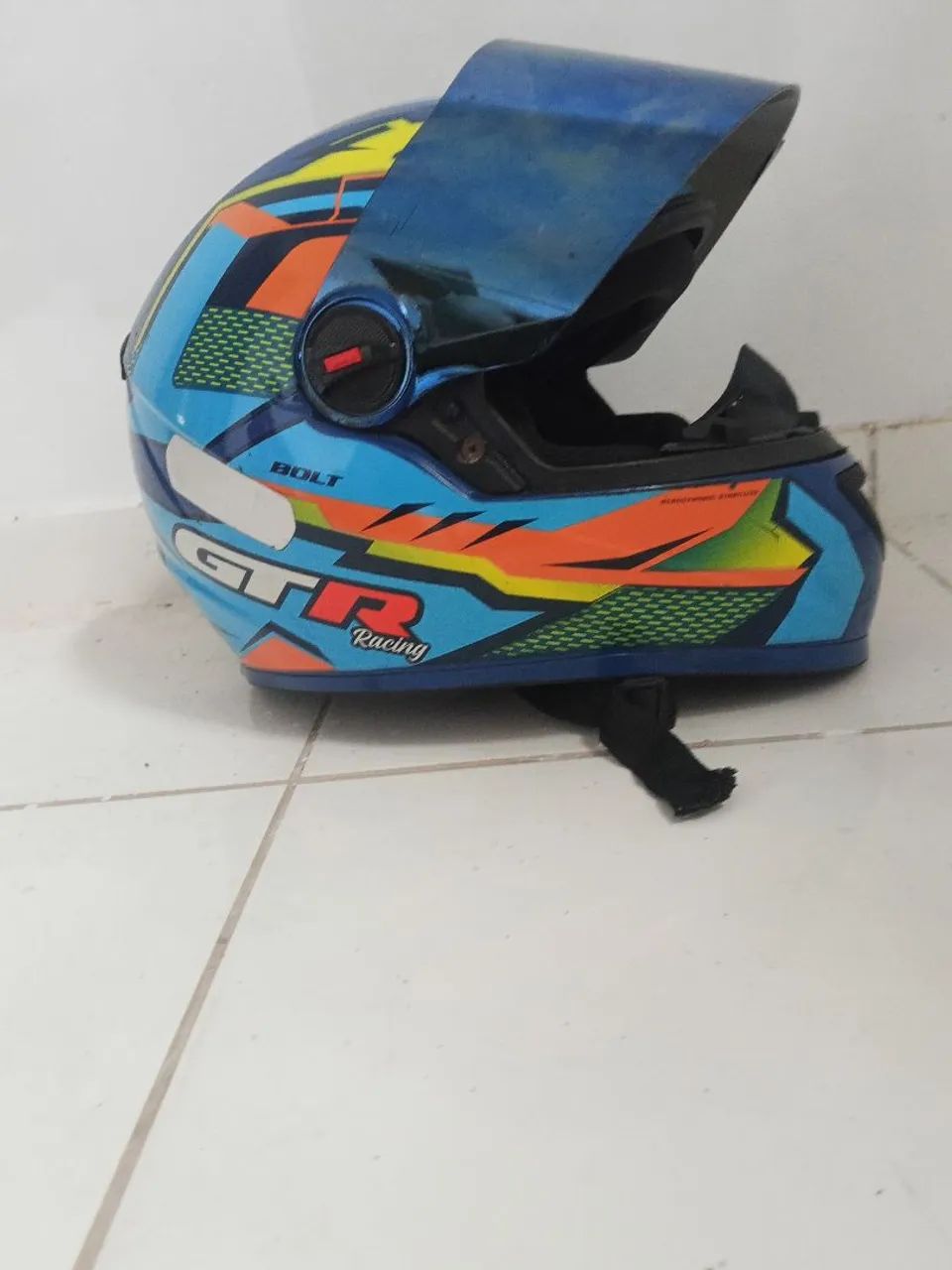 Capacete FW3 GTR RACING COM OCULOS - Foto 3