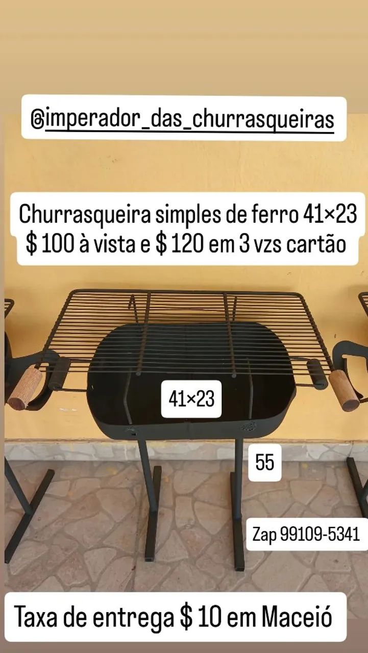Churrasqueira de ferro 