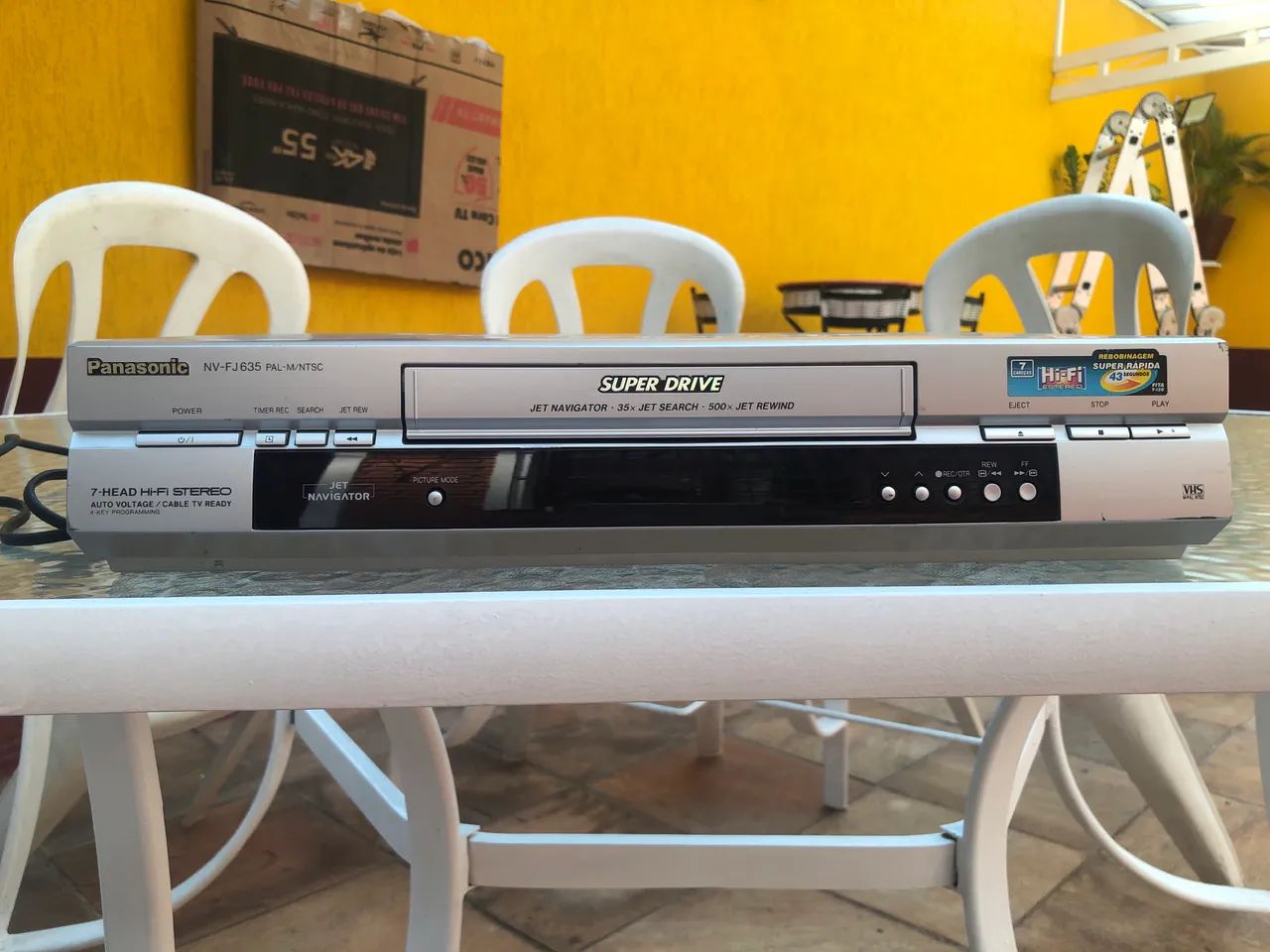 Vídeo cassete estéreo hifi
