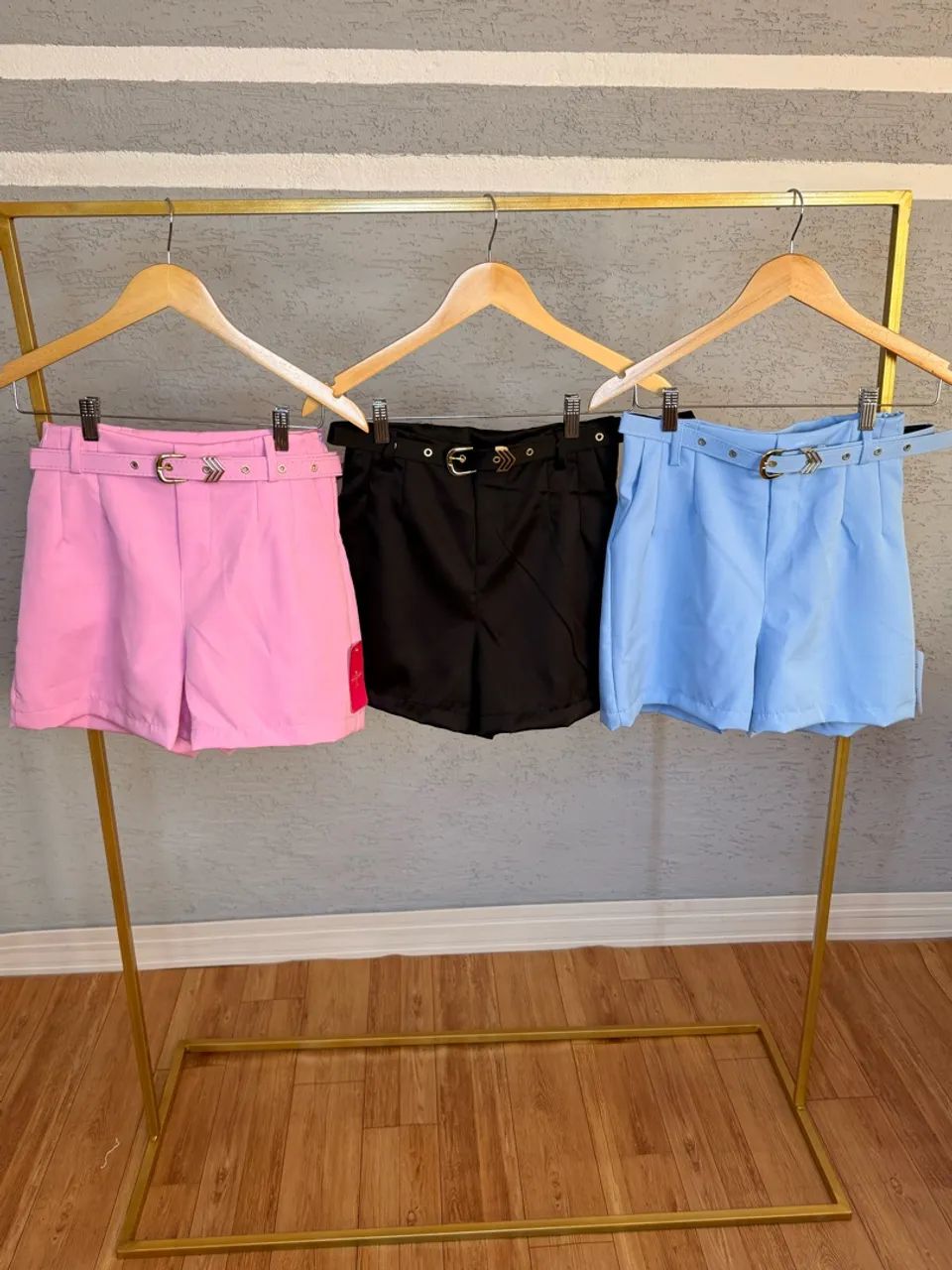 Short Alfaiataria com cinto