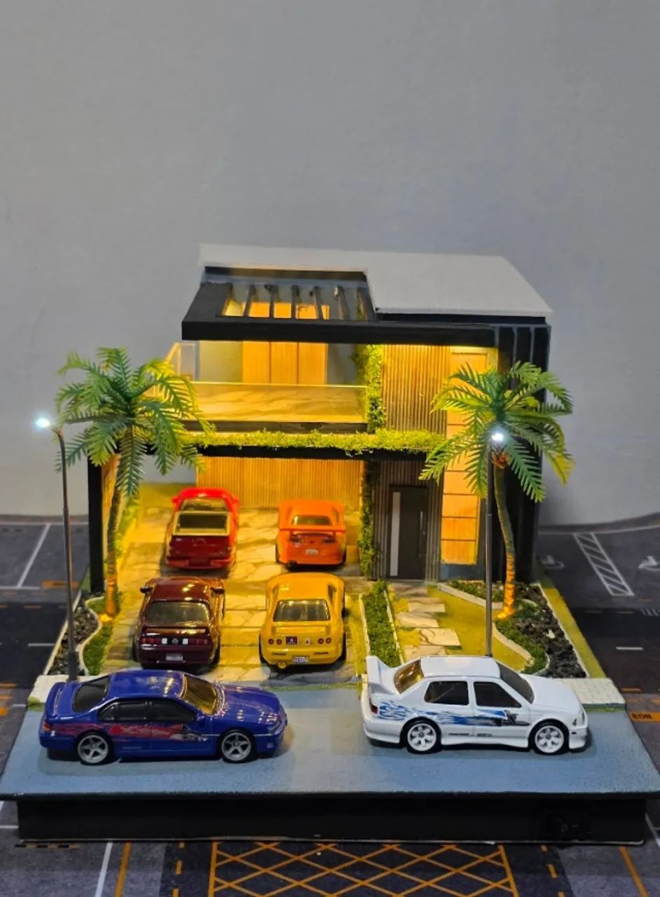 Maquete Casa de Luxo Escala 1:64