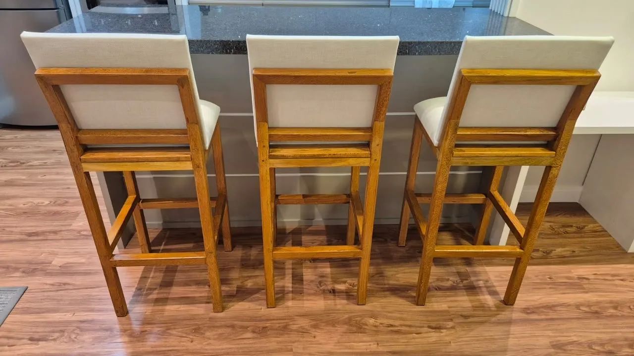 Banquetas estofadas