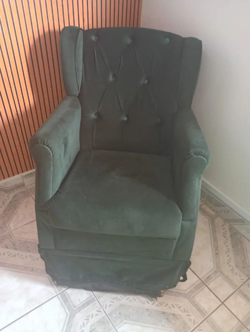 Poltrona berger veludo verde469163580871813122