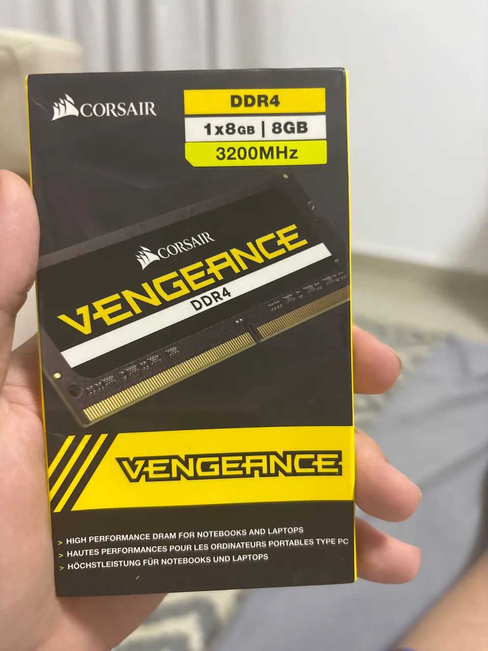 memória ram, ddr4, 8gb, 3200Mhz da corsair