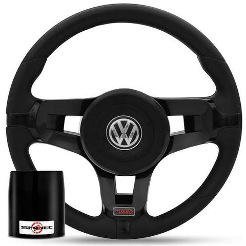 Volante Jetta Alemão Preto Cubo Gol Saveiro Voyage Polo Passat Golf Fox Jetta Passat