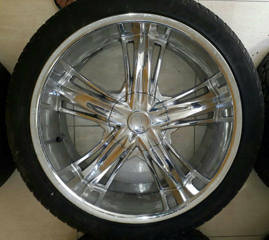 Rodas aro 22 cromadas - Foto 3