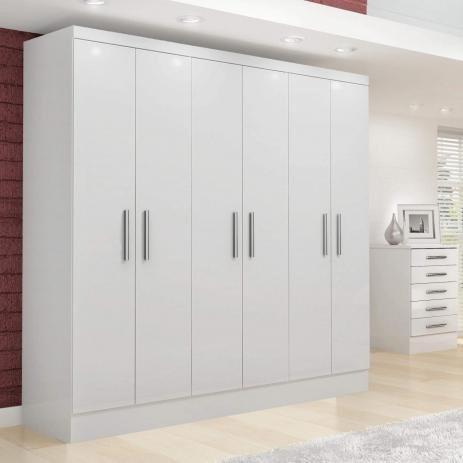 Roupeiro Ouro 6 portas 100% MDF- Entrega Gratis