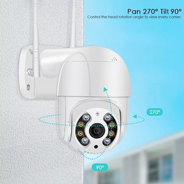 Camera Ip Wifi Externa Ptz Speed Dome Prova De Água Zoom - Foto 4