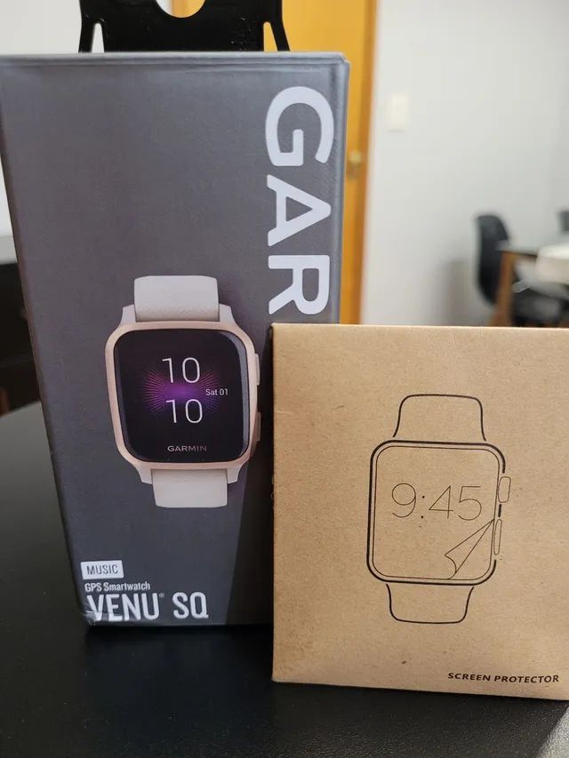 Smartwatch Garmin Venu SQ Music Edition, Rose Gold. Novo