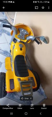 Moto Elétrica Infantil Mt Speed Amarela 6v Magic Toys