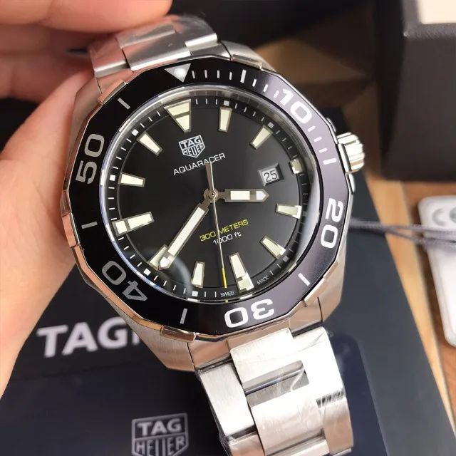 Rel gio TAG Heuer Aquaracer Calibre 5 Super Clone Black Dial