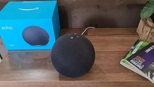 Amazon Echo Dot 5th Gen com assistente virtual Alexa deep sea blue 110V/240V - Foto 2