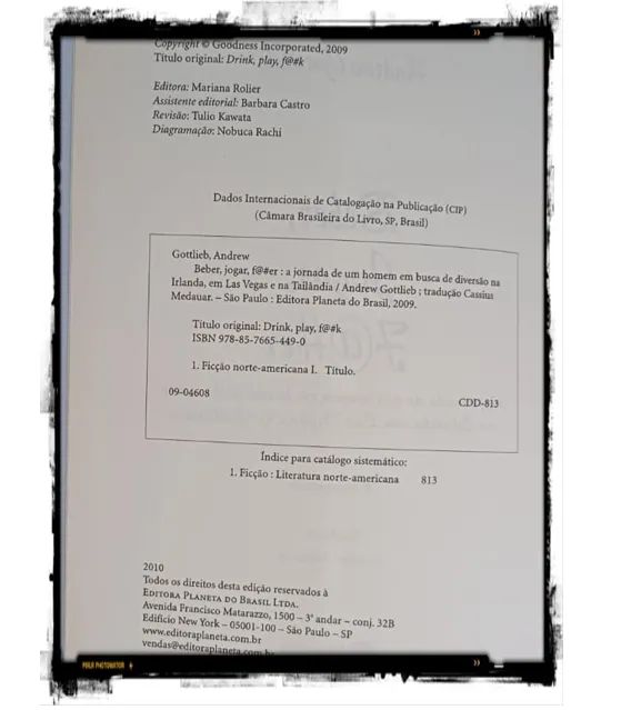 Livro: Beber jogar fo#er - Foto 3