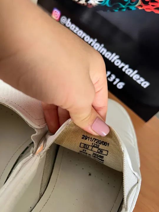 Zara TÊNIS SLIP-ON 40 original usado bem conservado  - Foto 2