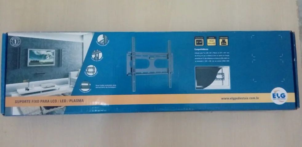 Suporte Fixo De Parede Para Tv De 32 a 60 Polegadas Até 50 Kg - Cor Preta N01V6 ELG - Foto 5