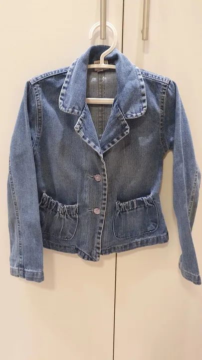 Jaqueta jeans 6 anos infantil menina