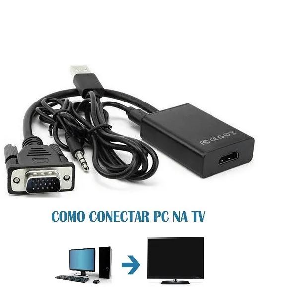 Adaptador Conversor VGA Para HDMI Com Áudio It-Blue - Foto 2