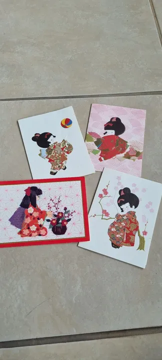 Cartão comemoração japonês aniversário agradecimento felicitações