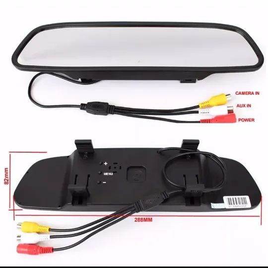 tela retrovisor lcd 4.3 polegada para câmera de ré  - Foto 2