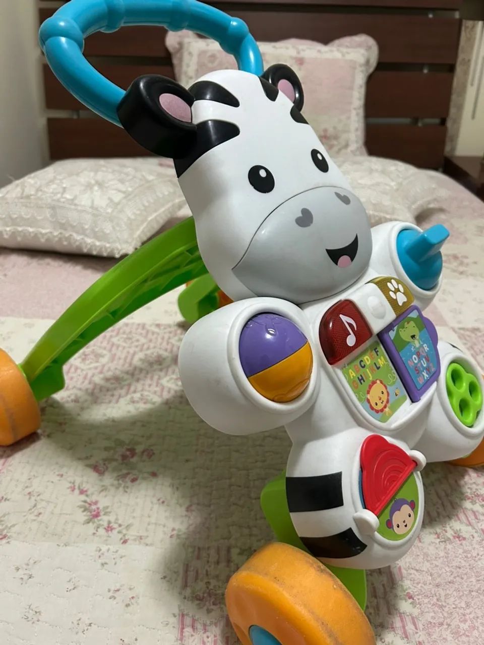 Andador de Bebê Zebra com Brinquedos