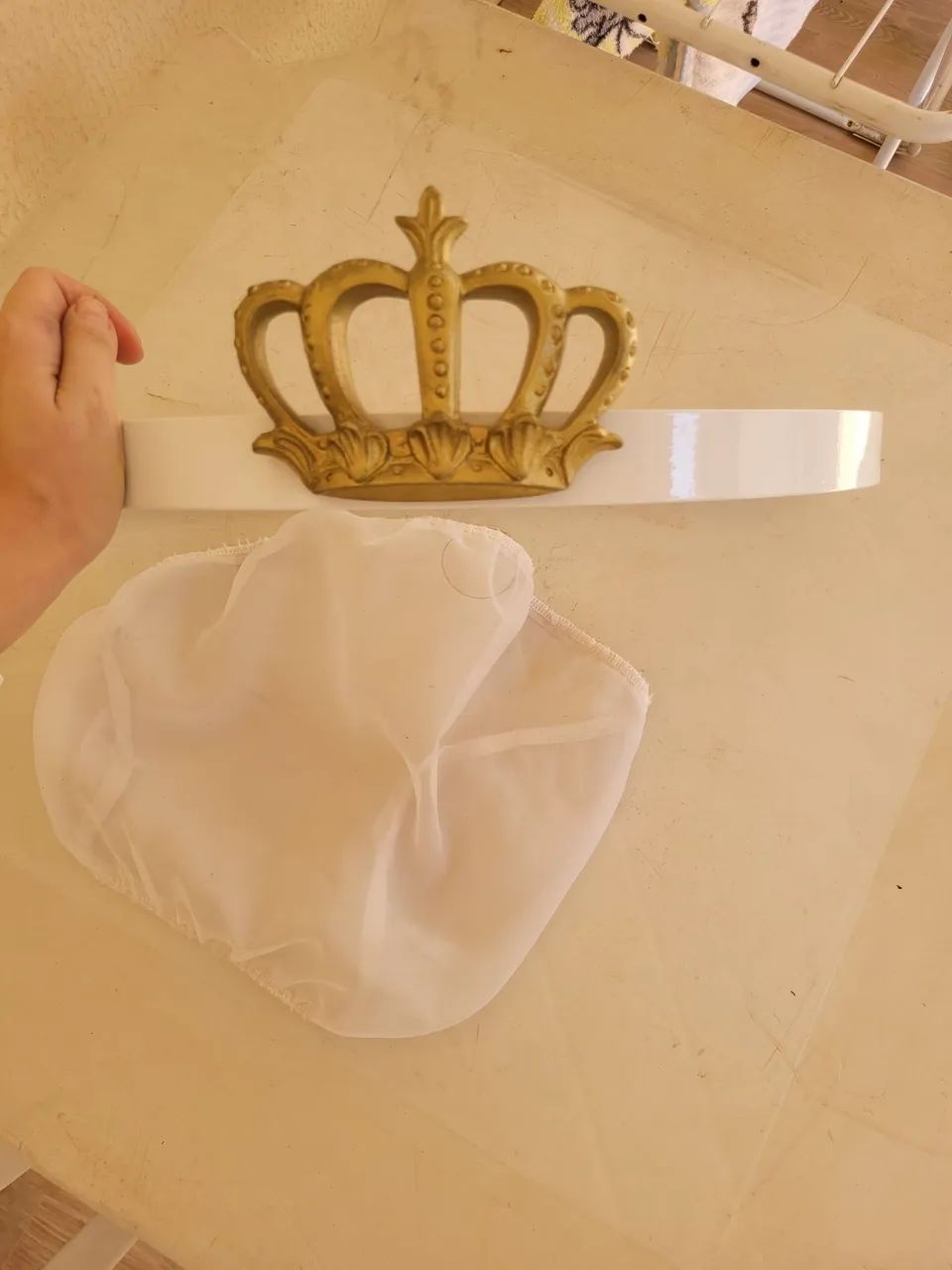 Dorsel unisex com cortinado de tule - Foto 3