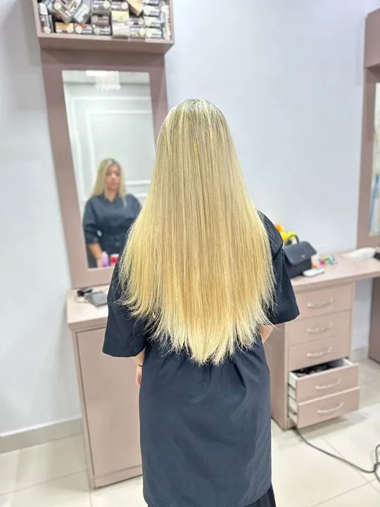 Cabelo humano mega hair 117gramas com 45cm