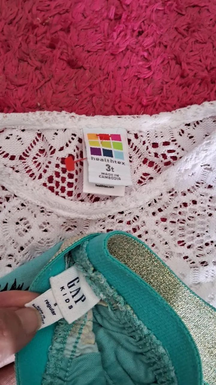 Conjunto infantil  Shorts Gap e Bata renda tam 3 T - Foto 3