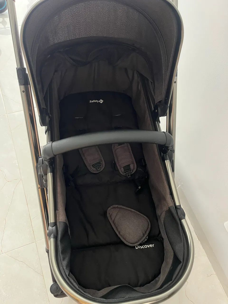 Travel System Safety 1st, Discover Trio, com Isofix, 0 a 15kg, Grey Chrome - Foto 6