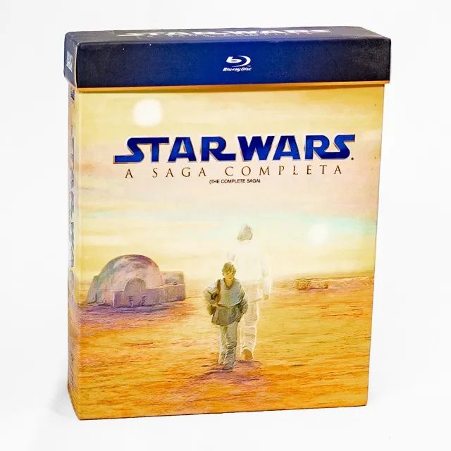 Star Wars A Saga Completa Blu-ray 9 discos - estado de novo - Foto 2