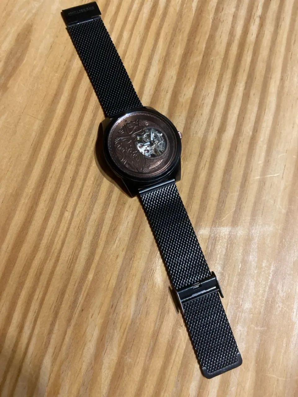 Relógio Masculino Automático Poseidon Pulseira de Metal