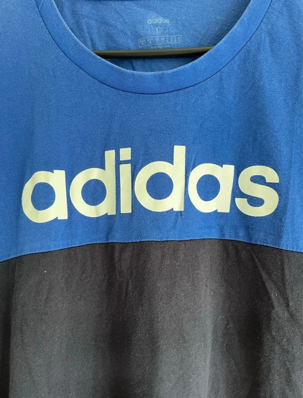 Camiseta Adidas Azul e Preto -P - Foto 2