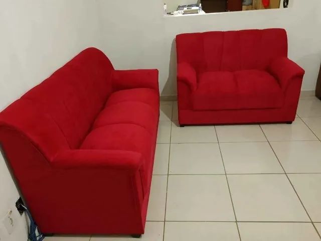 Sofá 2 e 3 Lugares Novo Direto da Fabrica - Foto 4