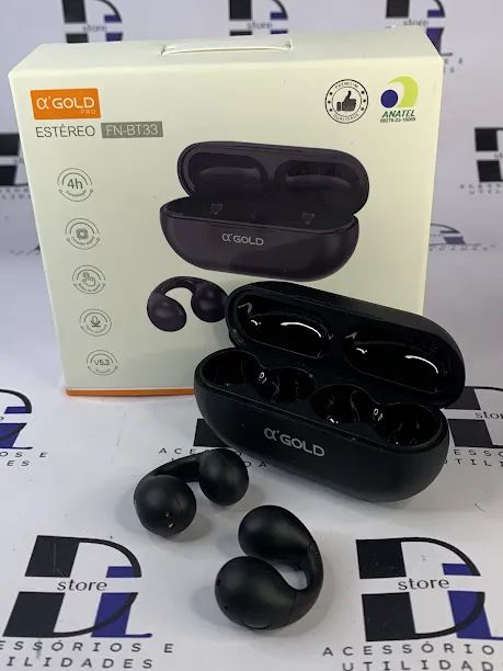 Fone bluetooth sem fio BT33 A?gold formato U