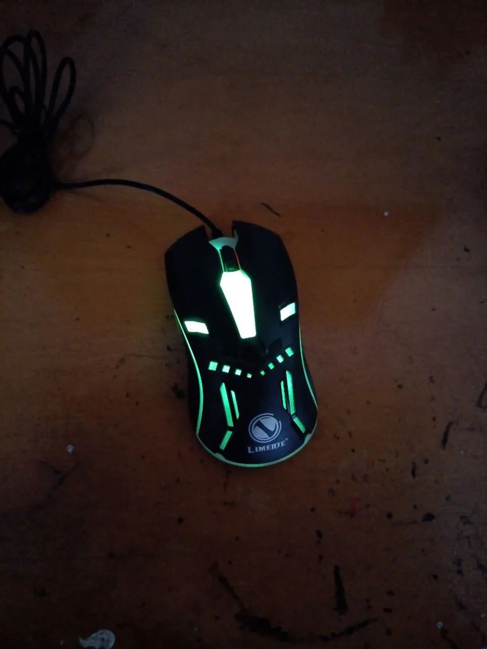 Mouse Gamer Limeide com LED RGB preto  - Foto 5