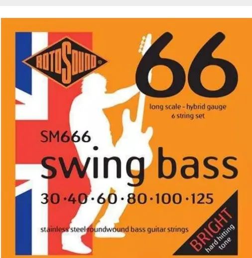 Corda Baixo 6 Cordas Rotosound Swing Bass Sm666 030/125