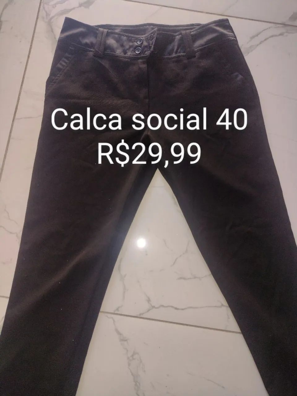 Calca preta social feminina Tam 40