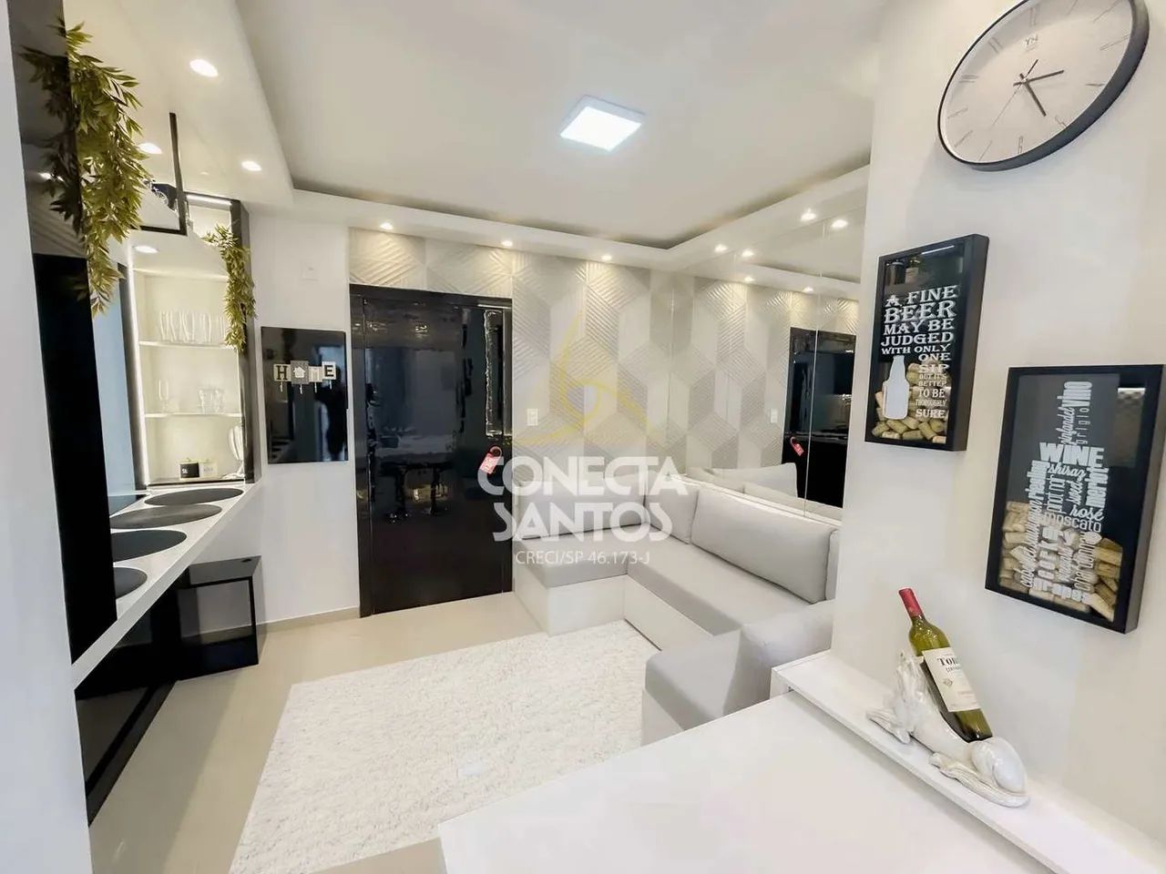 FLAT MOBILIADO São Vicente - R$ 320 mil, Cod: 1544 - Foto 4