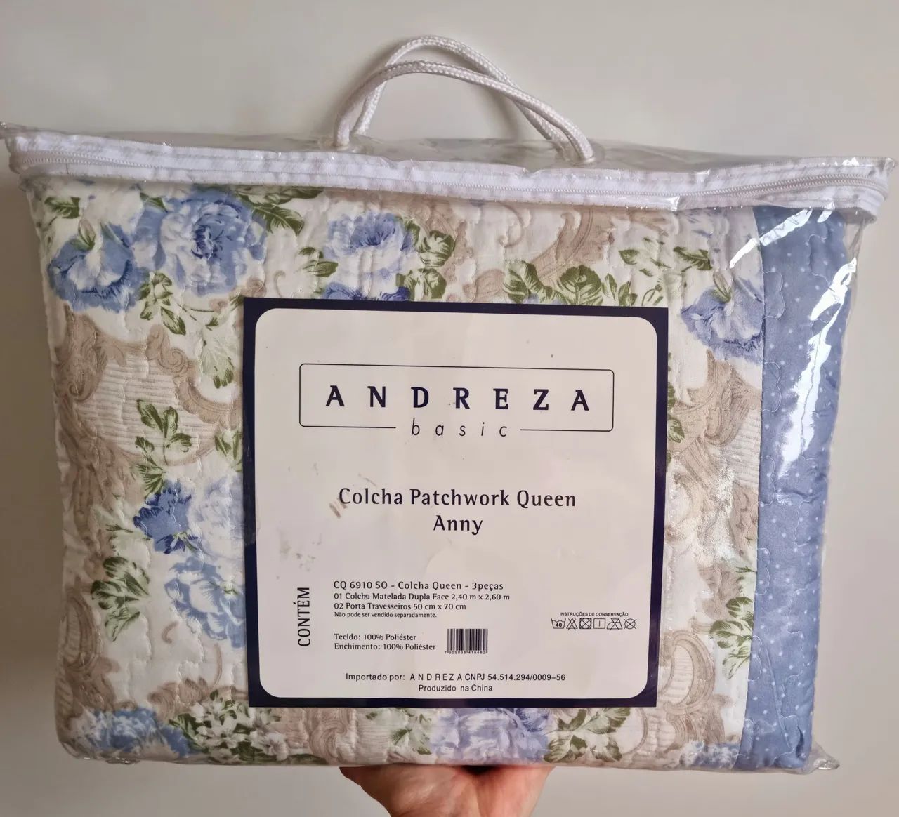Colcha Patchwork Queen Anny - Andreza Basic