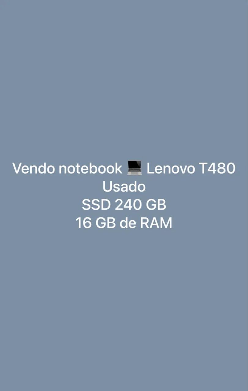 Notebook Lenovo T480 - Foto 2