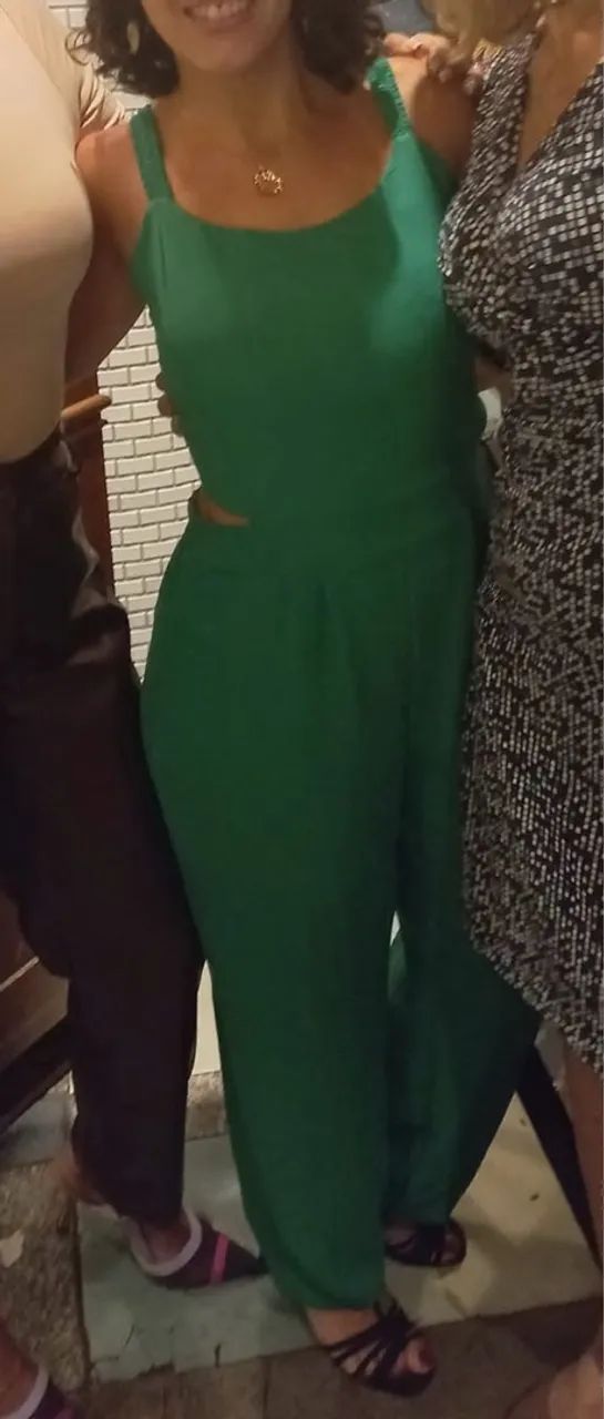 Macacão verde feminino - Foto 4
