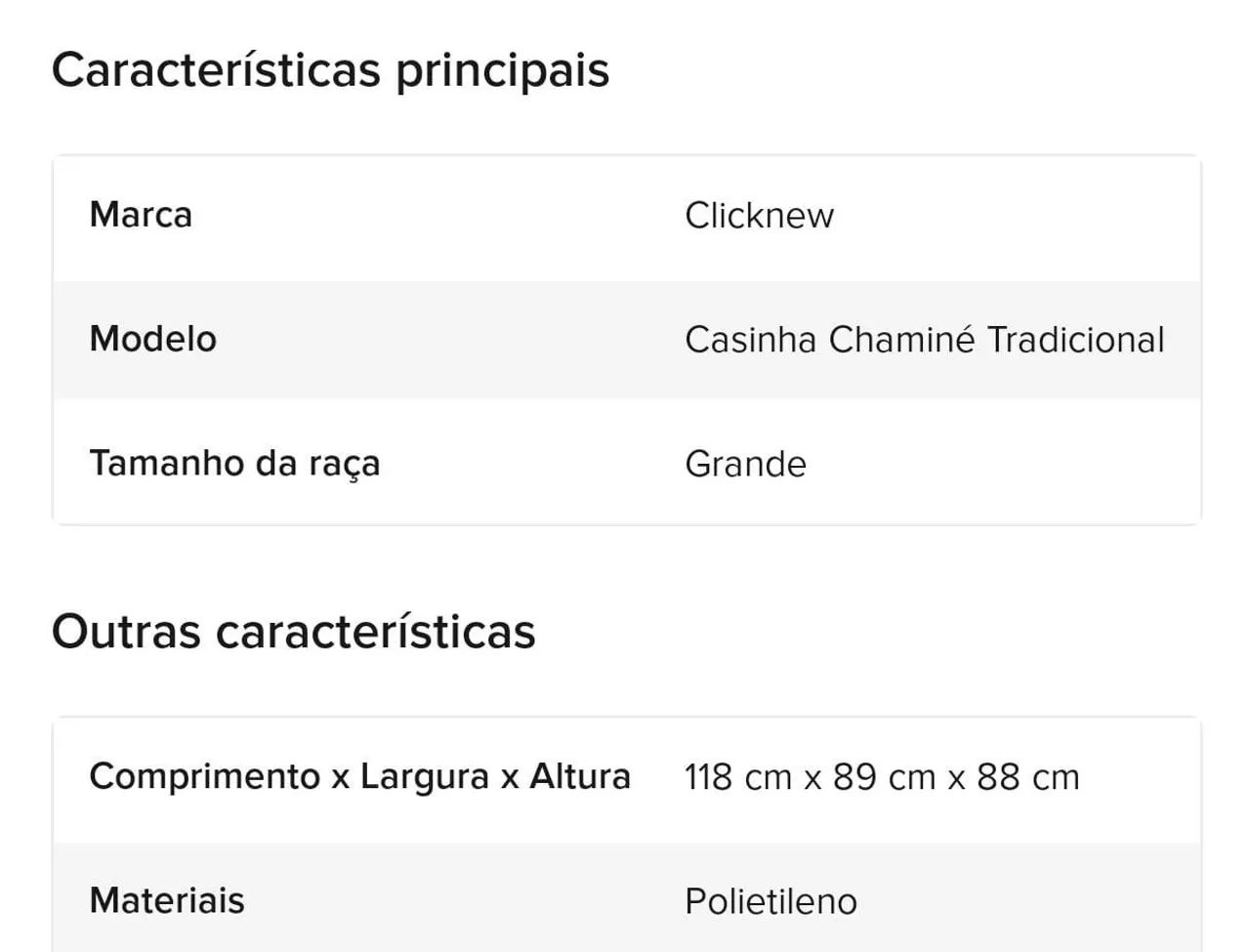 Casa p/ cachorro modelo chaminé n° 5 Clicknew  - Foto 6