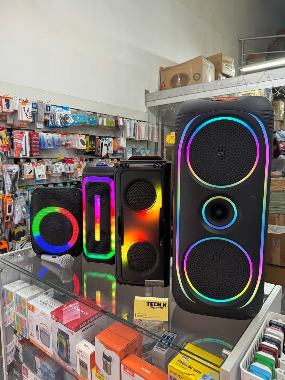 Caixa de Som Bluetooth Karaokê MP3 sem Fio  - Foto 2