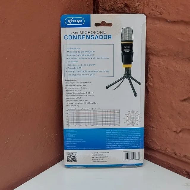 Microfone Condensador Knup KP-916 "Sem uso" - Foto 3