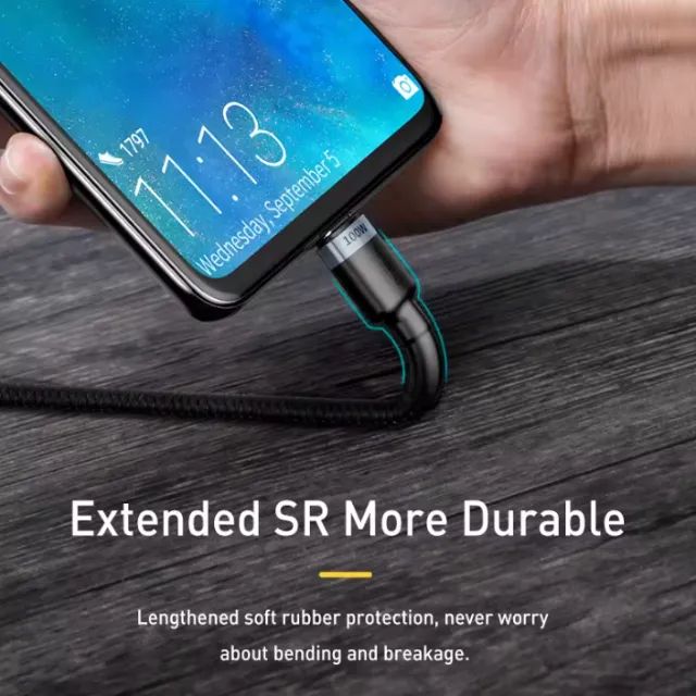 Cabo Baseus 100W em Nylon 2 Metros Iphone 17 16 15 , Samsung - Foto 4
