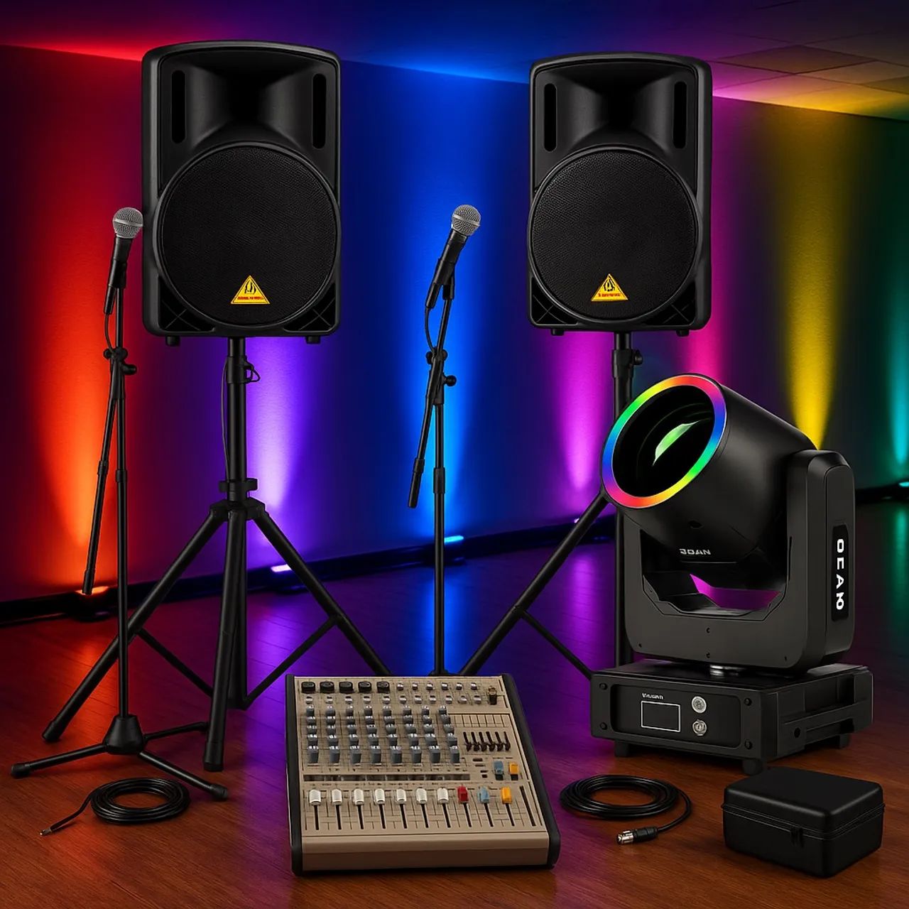 Aluguel de Som , Iluminação e palco - Tudo para seu evento