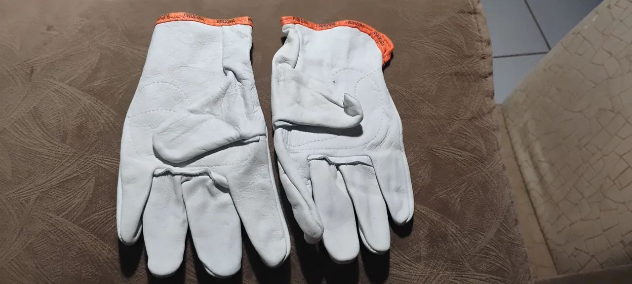 Luvas de segurança em couro - 01 Par - Foto 2