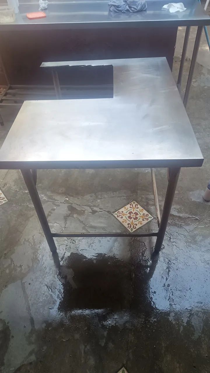 mesa inox 80 x100