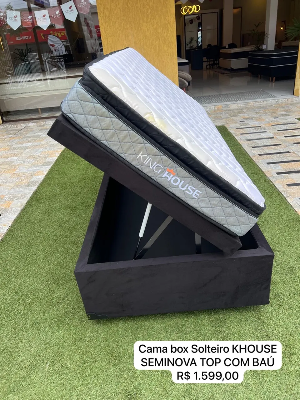 Cama BAÚ SOLTEIRO SEMINOVO - ENTREGA GRÁTIS!
